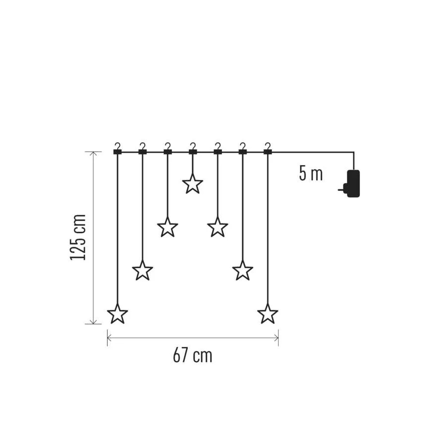 LED коледна декорация LED/0,3 W/3xAA топка Ø 12 см