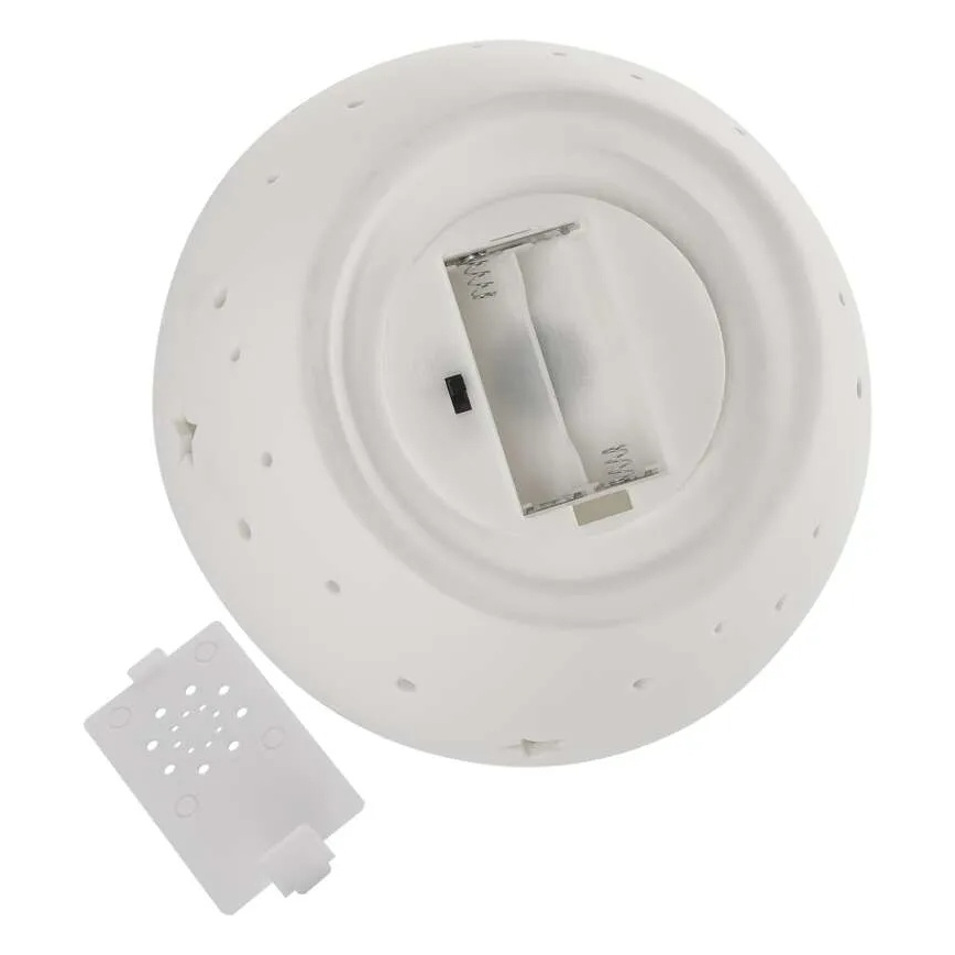 LED коледна декорация LED/0,4W/2xAA керамичен ангел