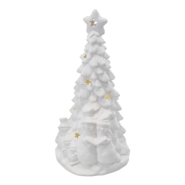 LED коледна декорация LED/2xAA топла бяла елха