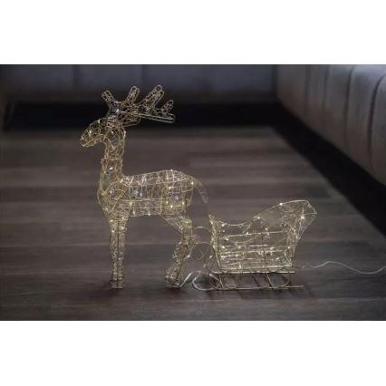 LED Коледна декорация LED/3xAA топло бяла