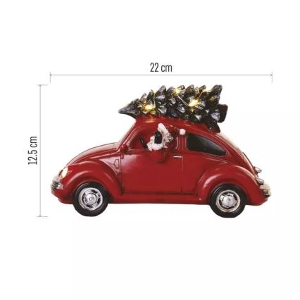LED Коледна декорация LED/3xAA кола