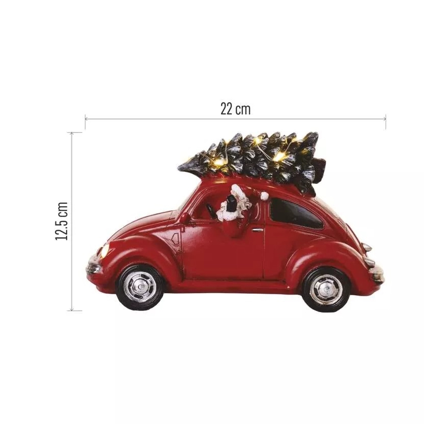 LED Коледна декорация LED/3xAA кола