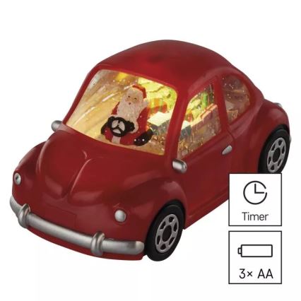LED Коледна декорация LED/3xAA кола
