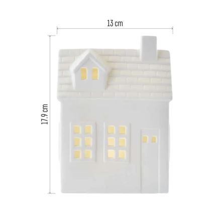 LED коледна декорация LED/CR2032 къщичка