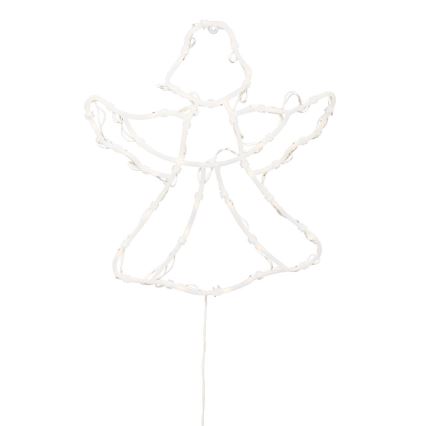 LED коледна декорация за прозорец 35xLED/230V IP44 ангел, топла бяла светлина