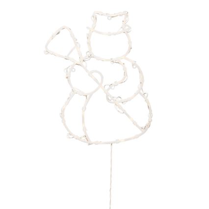 LED коледна декорация за прозорец 35xLED/230V IP44 снежен човек топла бяла светлина