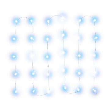 LED Коледна гирлянда 30xLED/3xAA 3,3m студено бяло