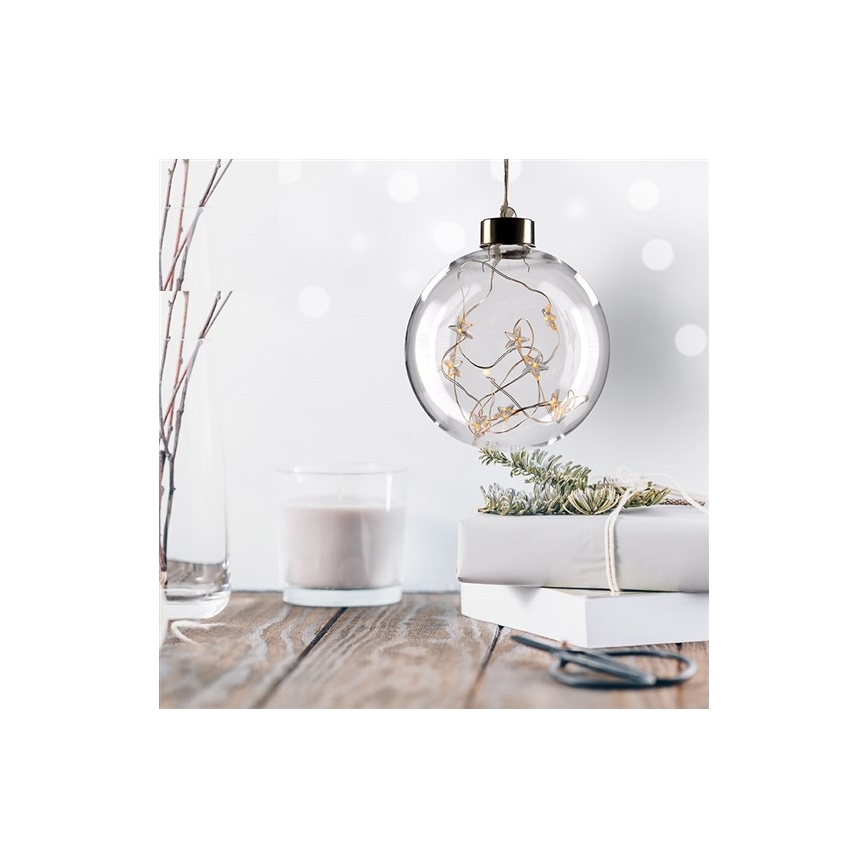 LED Коледна koule 10xLED/2xAA