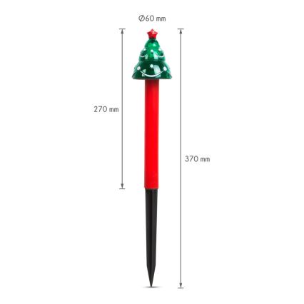 LED Коледна соларна лампа LED/1,2V IP44 елха