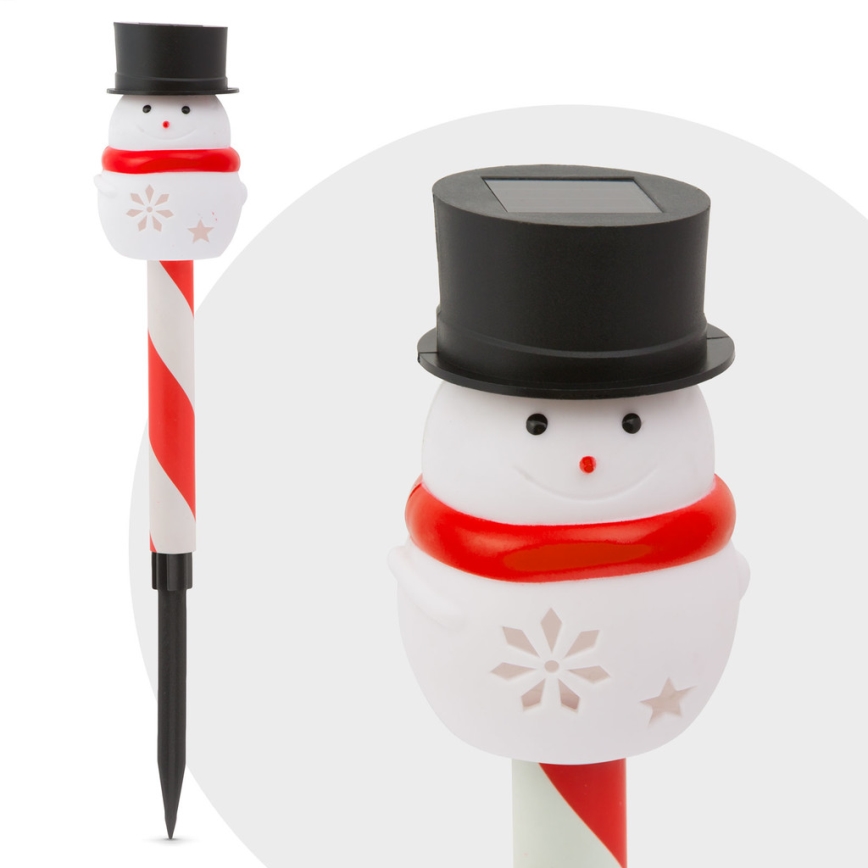 LED Коледна соларна лампа LED/1,2V IP44 снежен човек 200 mAh