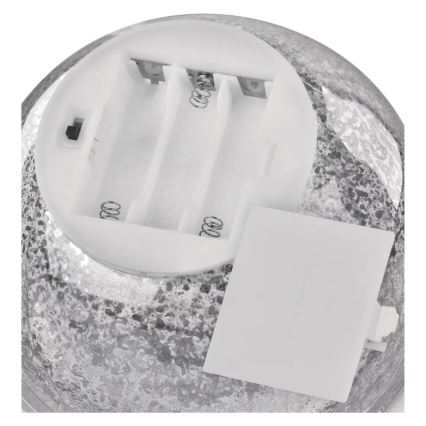 LED коледна украса 20xLED/3xAA топка Ø 15 см