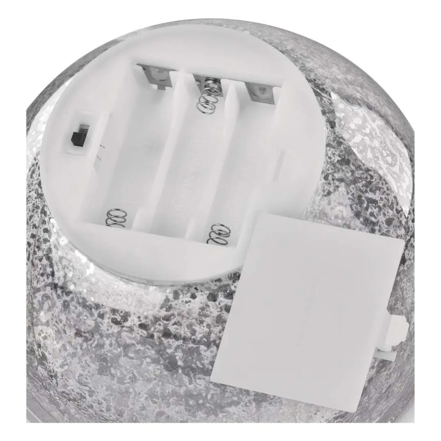 LED коледна украса 20xLED/3xAA топка Ø 15 см