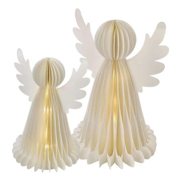 LED Коледна украса 20xLED/6xAA ангели