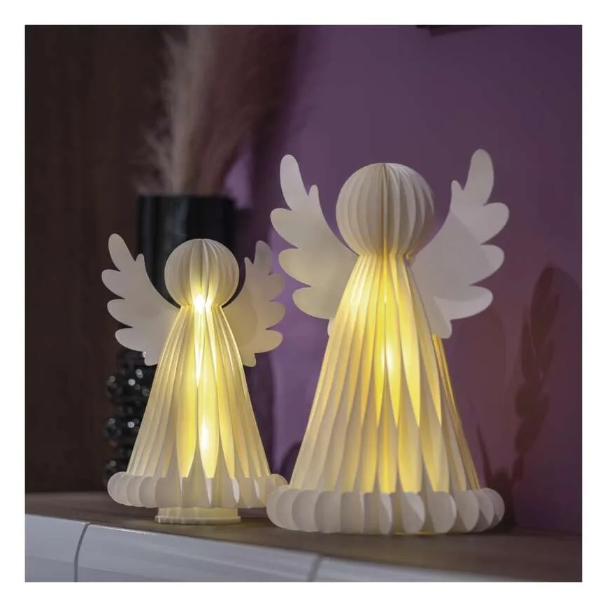 LED Коледна украса 20xLED/6xAA ангели