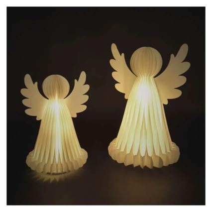 LED Коледна украса 20xLED/6xAA ангели