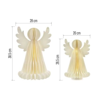 LED Коледна украса 20xLED/6xAA ангели