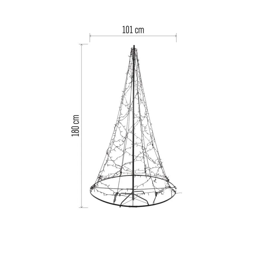 LED коледна украса 480xLED/230V IP44 180 cm