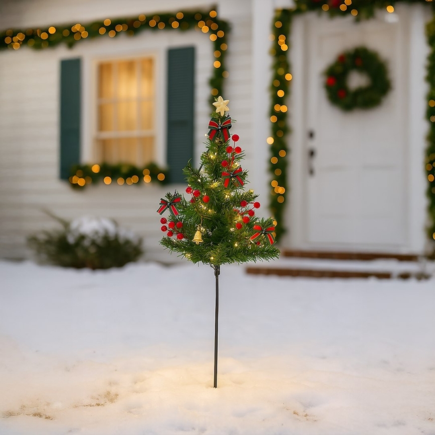 LED коледна украса LED/1W/230V 75 cm IP44 зелена