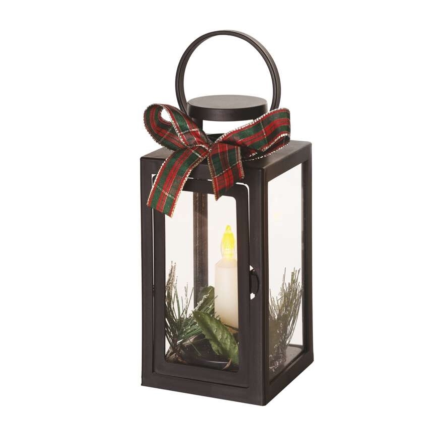 LED Коледна украса LED/3xAAA черна