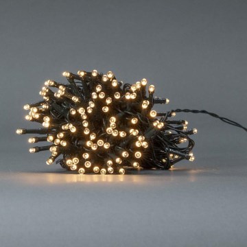 LED коледна външна гирлянда 192xLED/7 функции/3xAA 14,9m IP44 топла бяла