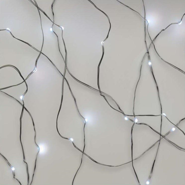 LED коледна външна гирлянда 40xLED/9m IP44 студено бяла
