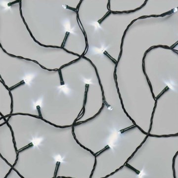 LED коледна външна гирлянда 40xLED/9m IP44 студено бяло