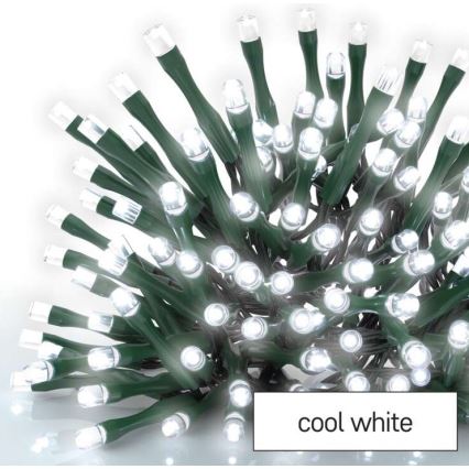 LED коледна външна гирлянда 40xLED/9m IP44 студено бяло