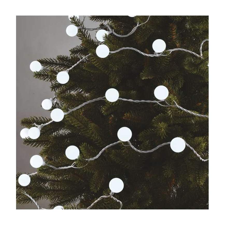 LED коледна външна гирлянда 40xLED/9m IP44 студено бяло
