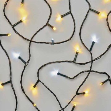 LED коледна външна гирлянда 80xLED/13m IP44 топла/студена бяла