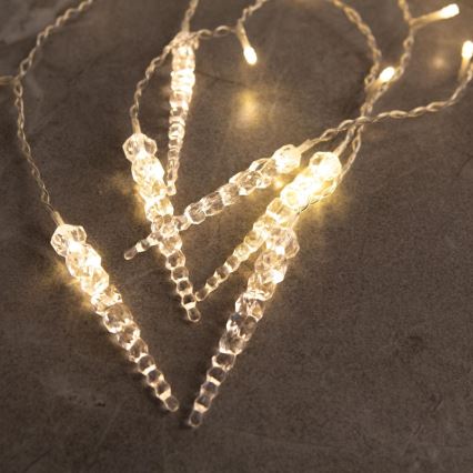 LED коледна външна завеса 180xLED 3,5x0,7 m IP44 топла бяла