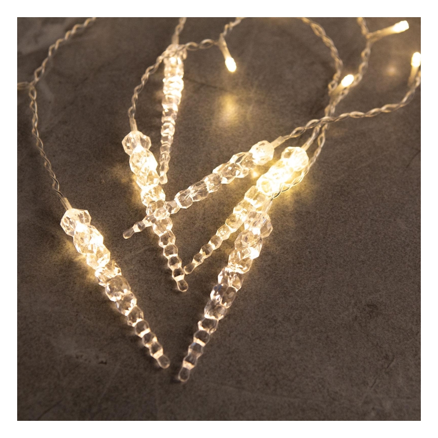 LED коледна външна завеса 180xLED 3,5x0,7 m IP44 топла бяла