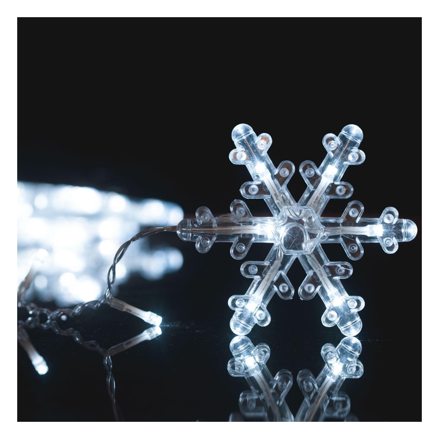 LED Коледна външна завеса 224xLED 3,5x0,75 m IP44 студено бяла