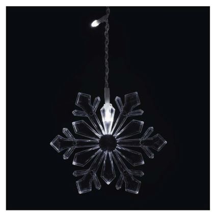 LED Коледна завеса 60xLED/1,35W 635x50 cm студено бяла