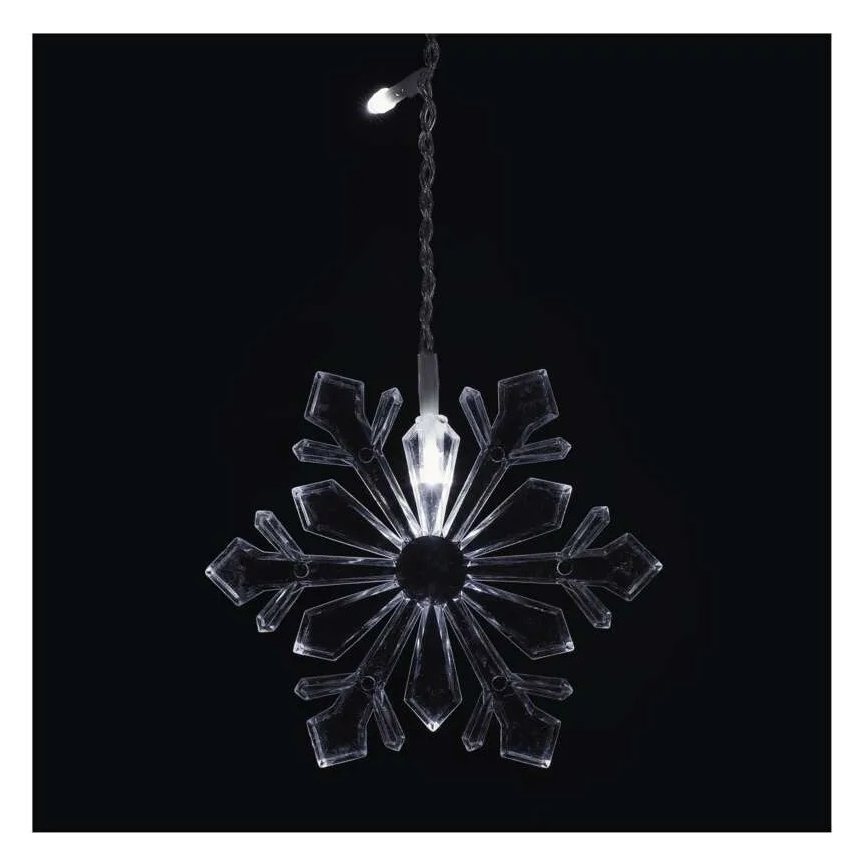 LED Коледна завеса 60xLED/1,35W 635x50 cm студено бяла