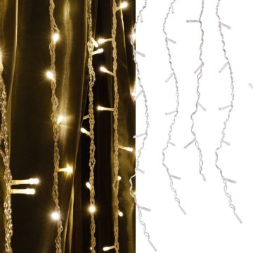 LED Коледна завеса ESTELLA 47xLED/8 функции 3,5 m топла бяла