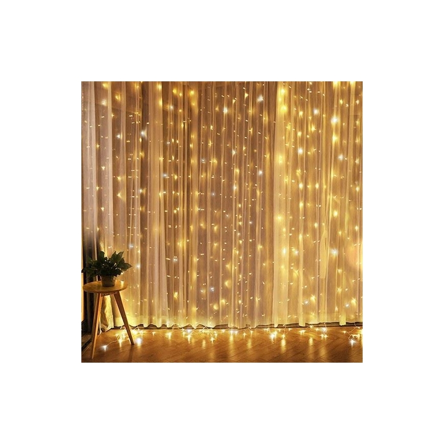 LED Коледна завеса LED/3xAA