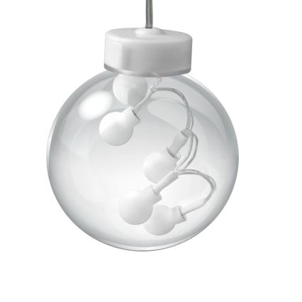 LED Коледна завеса WISH BALLS 108xLED/8 функции 4,5 м топло бяло