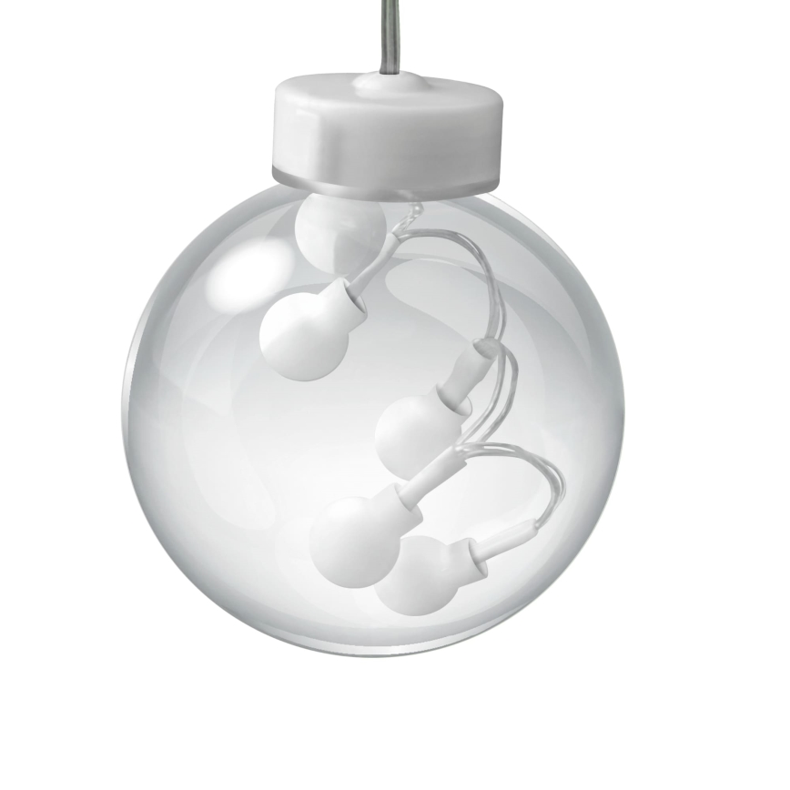 LED Коледна завеса WISH BALLS 108xLED/8 функции 4,5 м топло бяло