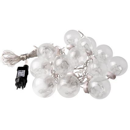 LED Коледна завеса WISH BALLS 108xLED/8 функции 4,5 м топло бяло