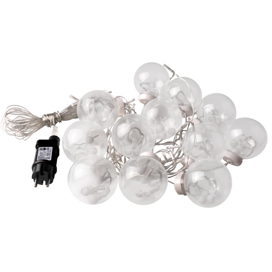 LED Коледна завеса WISH BALLS 108xLED/8 функции 4,5 м топло бяло