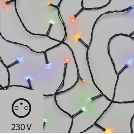 LED Коледни лампички 100xLED 6,5м шарени