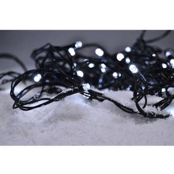 LED Коледни лампички 50xLED/8 функции 8м IP44 студено бели