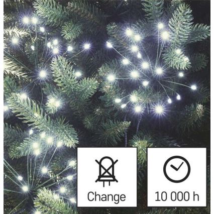 LED Коледни лампички 150xLED/5,35м студено бяло