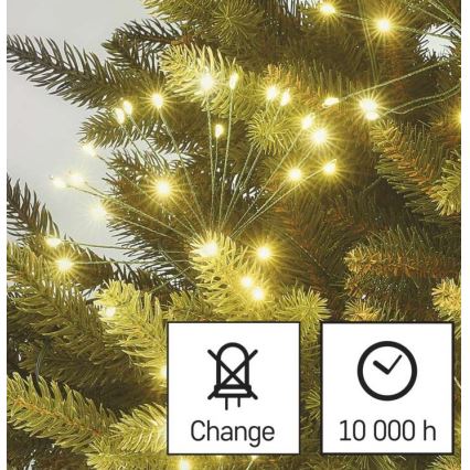 LED Коледни лампички 150xLED/5,35м топло бяло