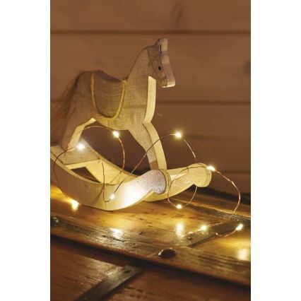 LED Коледни лампички 20xLED/2,4м топло бяло