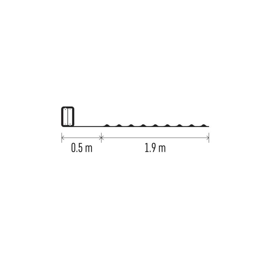 LED Коледни лампички 20xLED/2,4м топло бяло