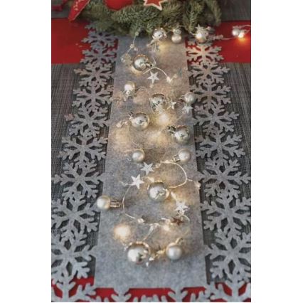 LED Коледни лампички 20xLED/2xAA 2,2 м топло бели