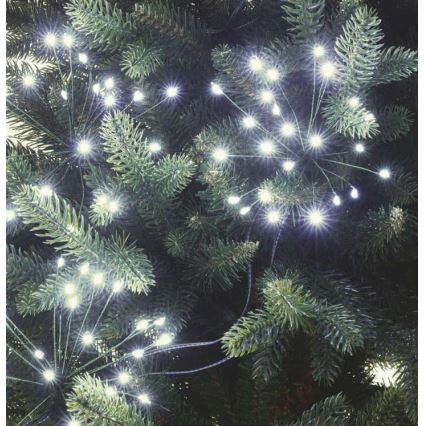 LED Коледни лампички 300xLED/8,2м студено бяло