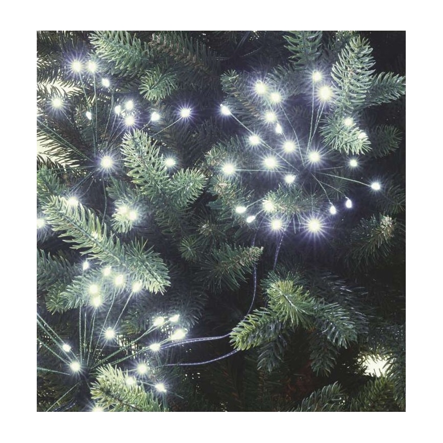 LED Коледни лампички 300xLED/8,2м студено бяло