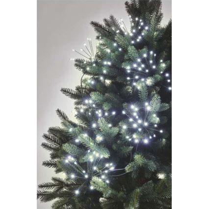 LED Коледни лампички 300xLED/8,2м студено бяло